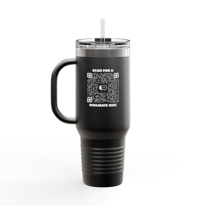Dating – Insulated Travel Mug – Scan for a Soulmate Quiz - QR NATION