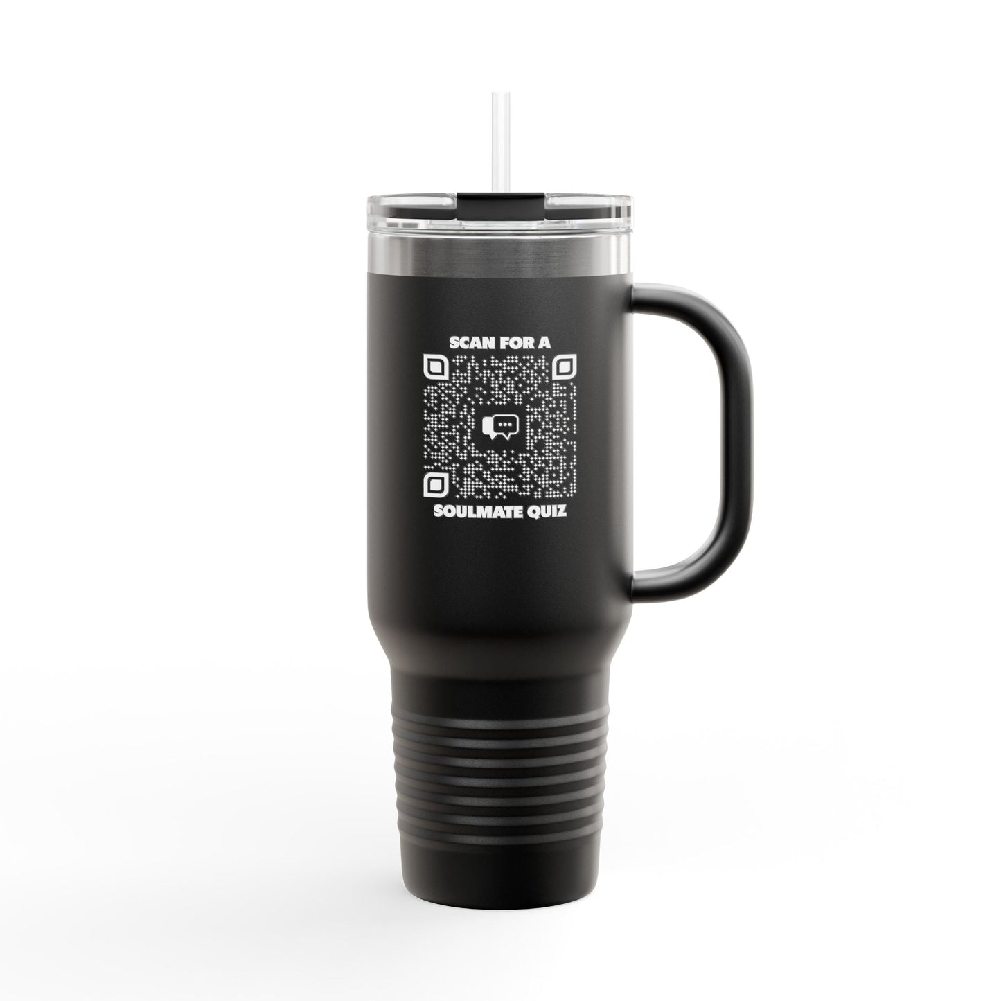 Dating – Insulated Travel Mug – Scan for a Soulmate Quiz - QR NATION