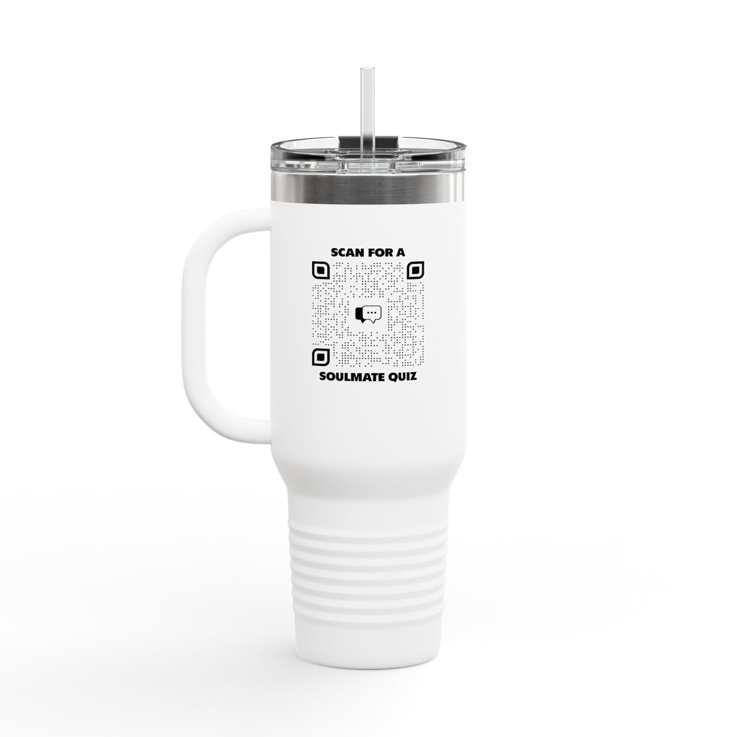 Dating – Insulated Travel Mug – Scan for a Soulmate Quiz - QR NATION