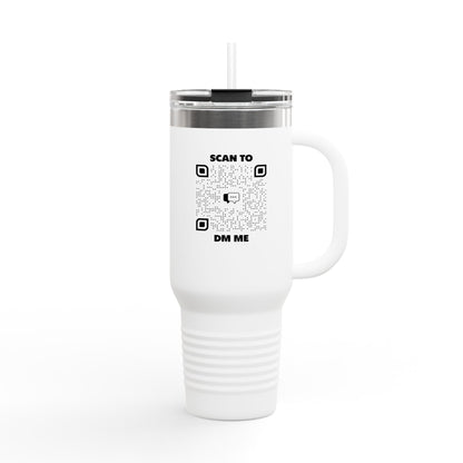 Dating – Insulated Travel Mug – Scan to DM Me - QR NATION