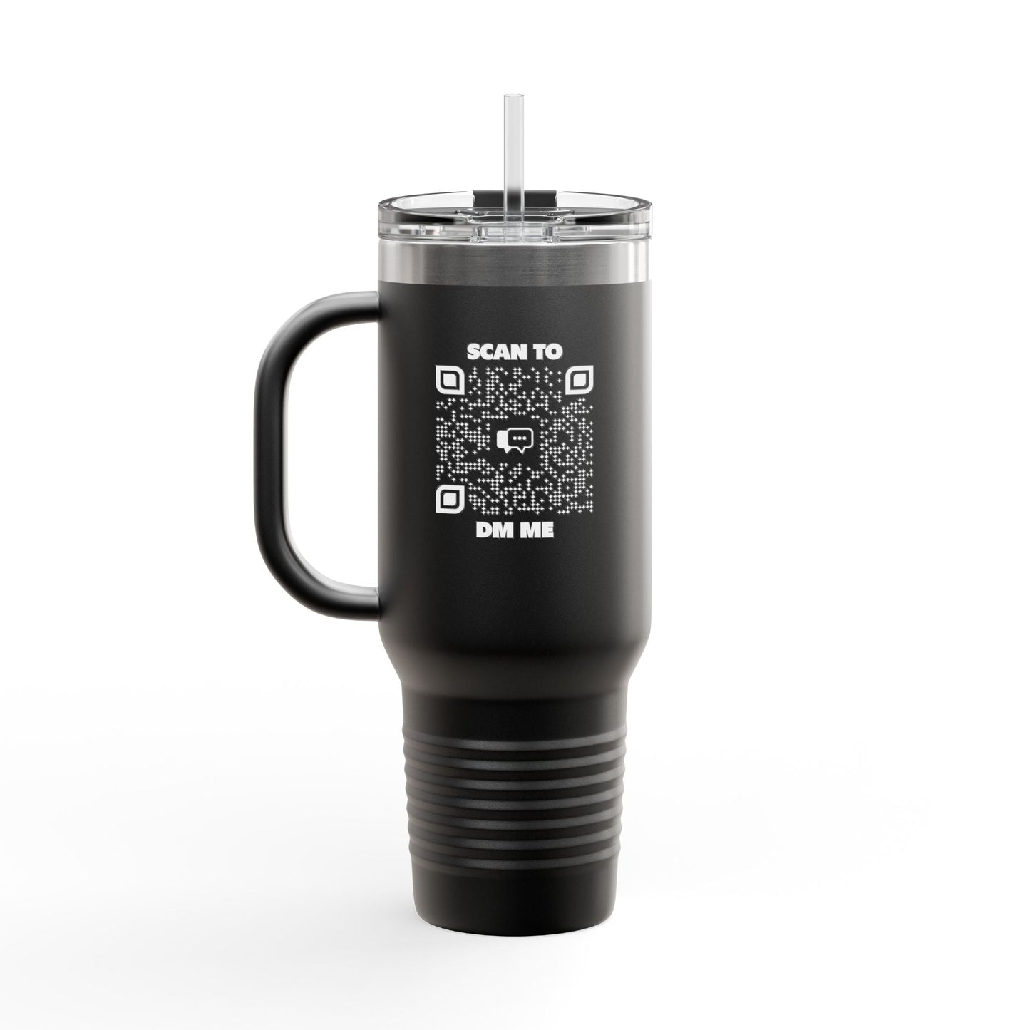 Dating – Insulated Travel Mug – Scan to DM Me - QR NATION