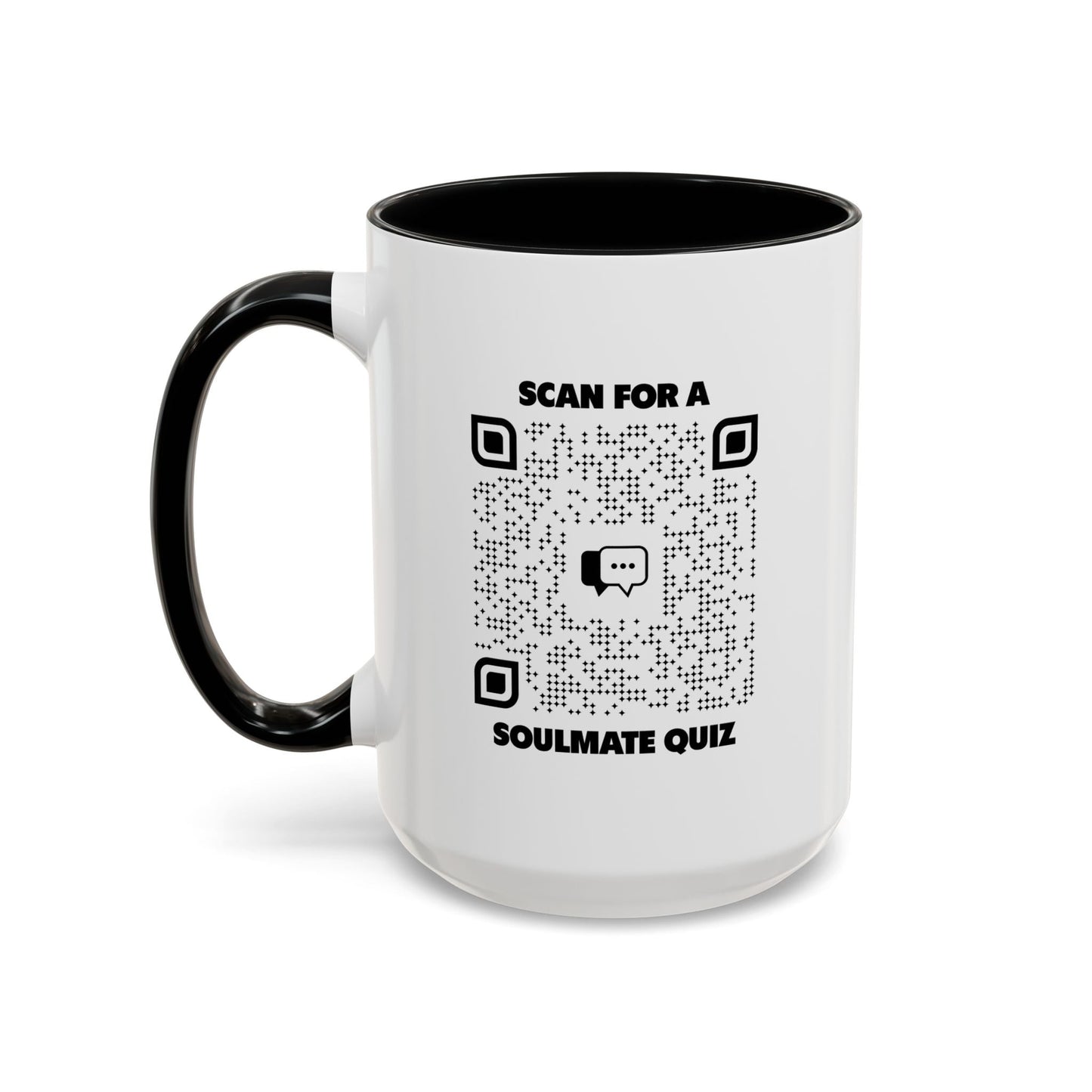 Dating – Mug – Black – Scan for a Soulmate Quiz - QR NATION