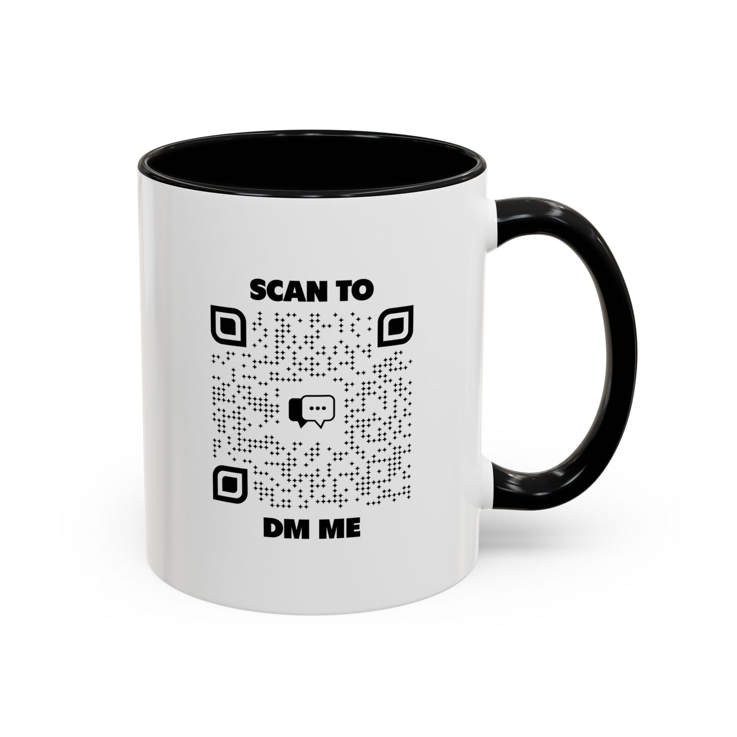 Dating – Mug – Black – Scan to DM Me - QR NATION