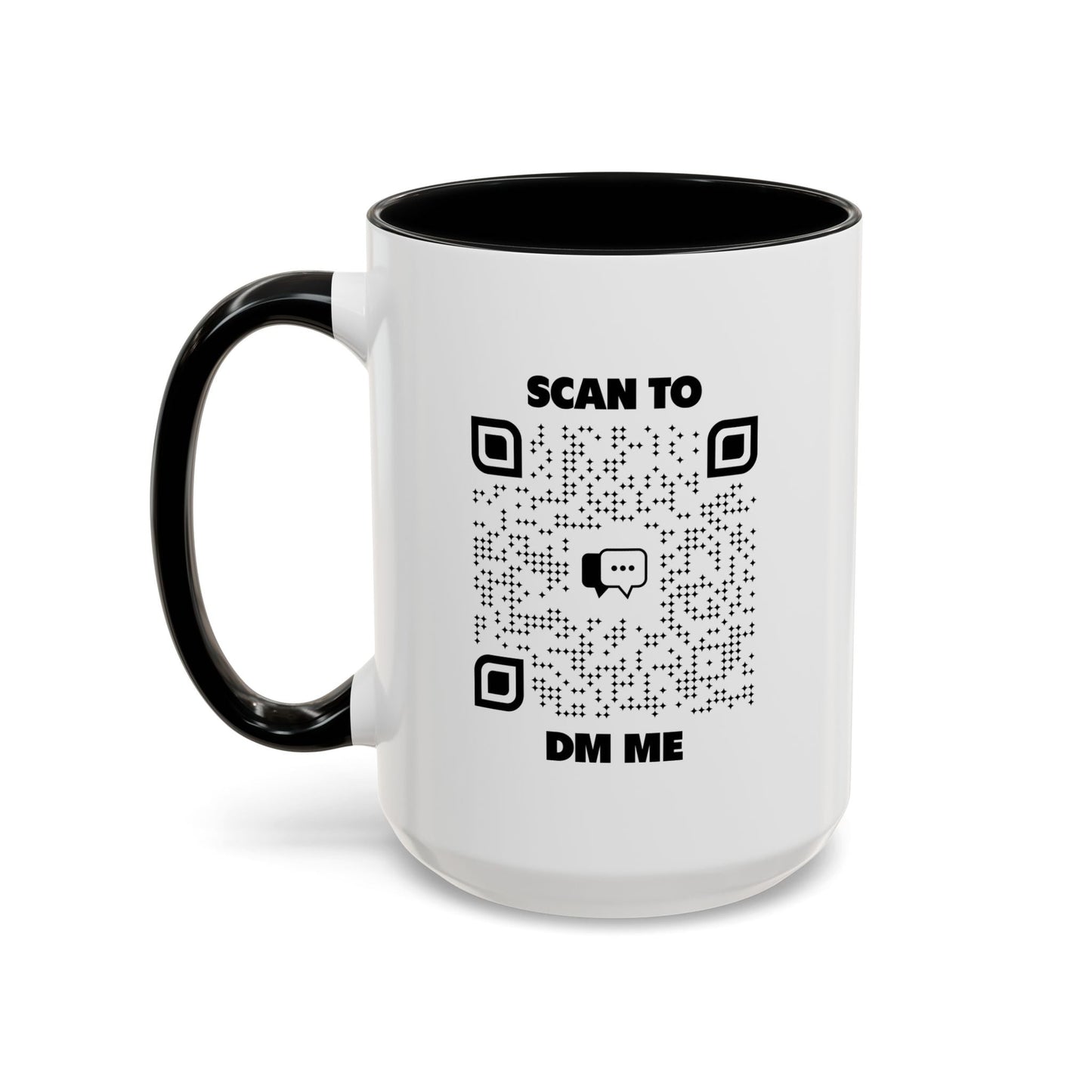 Dating – Mug – Black – Scan to DM Me - QR NATION