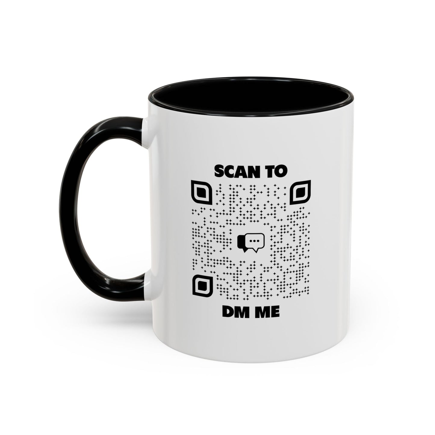 Dating – Mug – Black – Scan to DM Me - QR NATION
