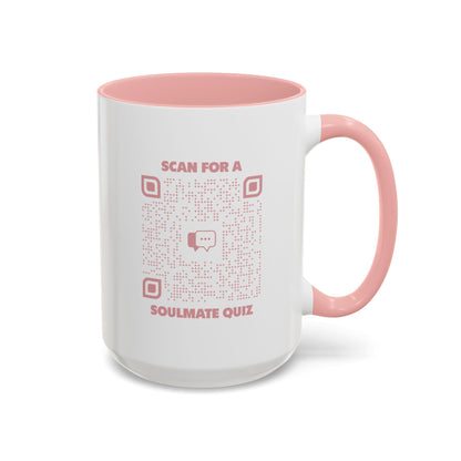 Dating – Mug – Pink – Scan for a Soulmate Quiz - QR NATION