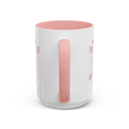 Dating – Mug – Pink – Scan to DM Me - QR NATION