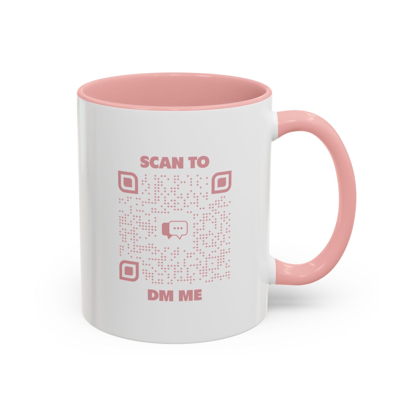 Dating – Mug – Pink – Scan to DM Me - QR NATION