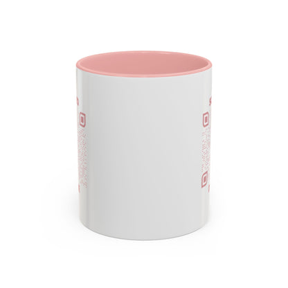 Dating – Mug – Pink – Scan to DM Me - QR NATION