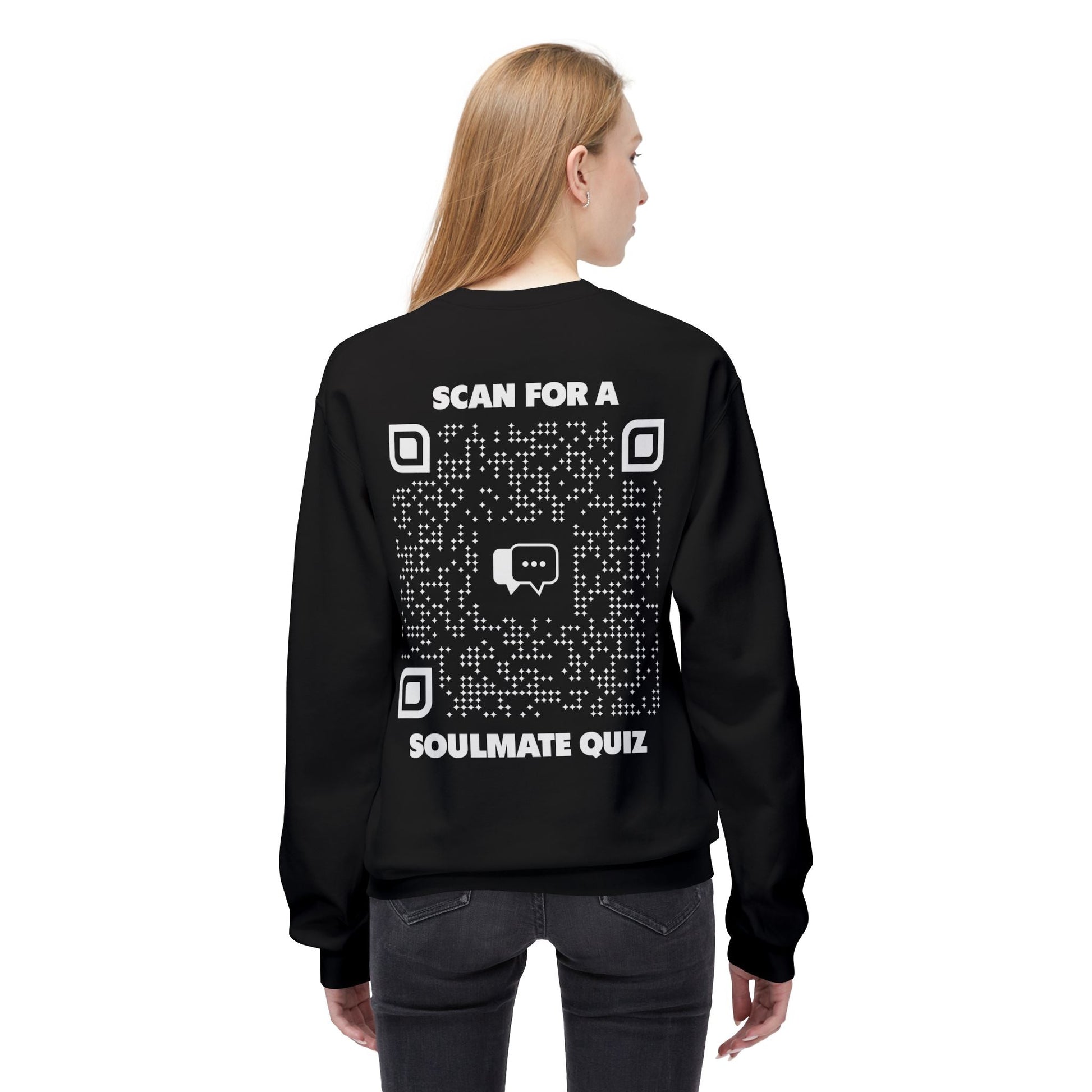Dating – Sweatshirt – Scan for a Soulmate Quiz - QR NATION