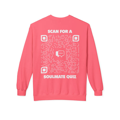Dating – Sweatshirt – Scan for a Soulmate Quiz - QR NATION