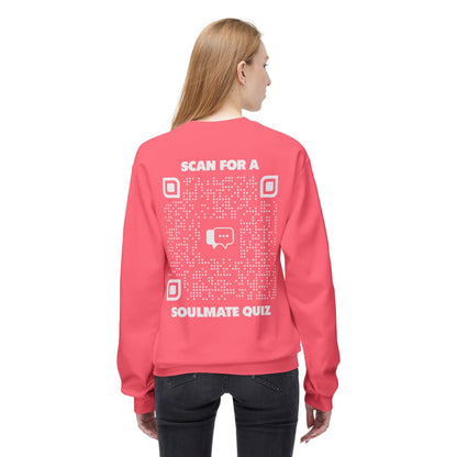 Dating – Sweatshirt – Scan for a Soulmate Quiz - QR NATION