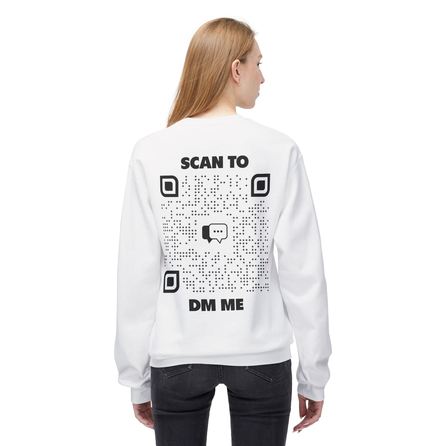 Dating – Sweatshirt – Scan to DM Me - QR NATION