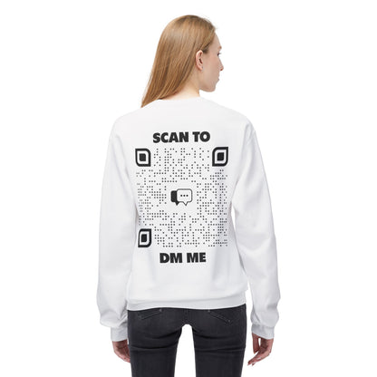 Dating – Sweatshirt – Scan to DM Me - QR NATION