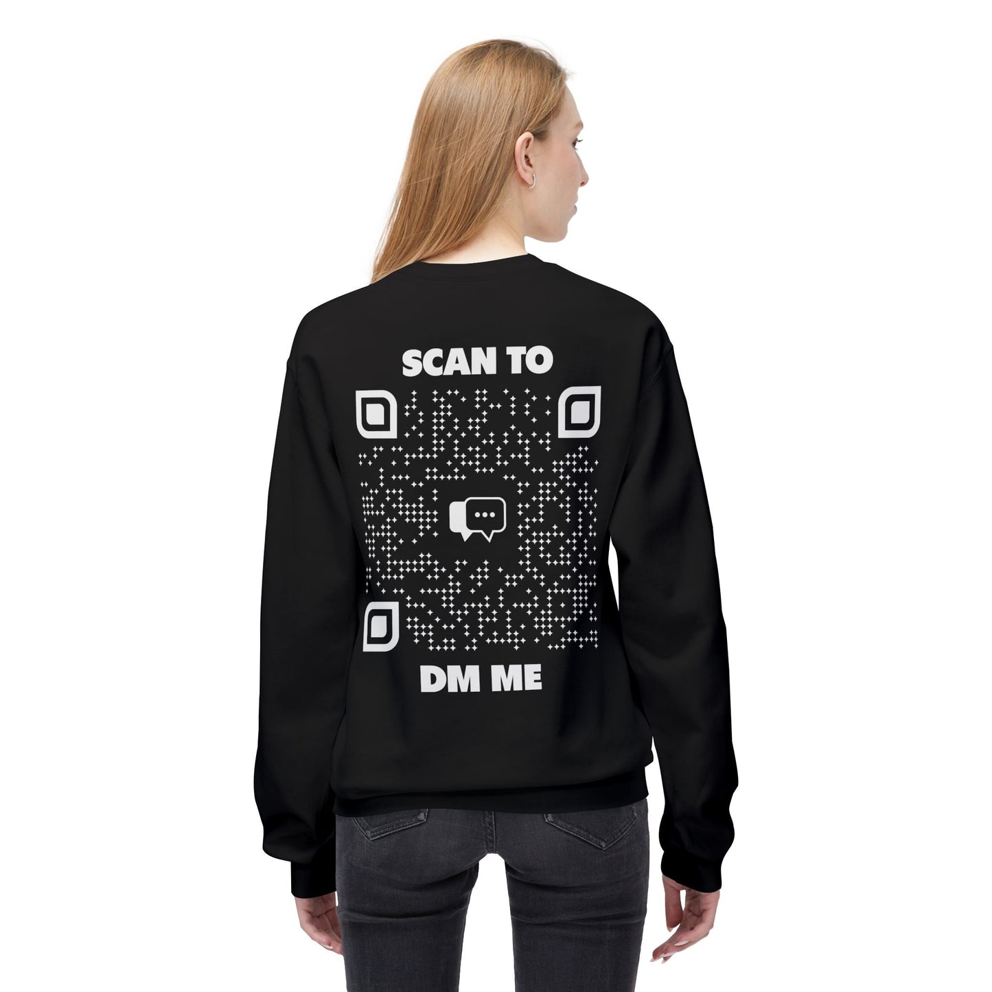 Dating – Sweatshirt – Scan to DM Me - QR NATION