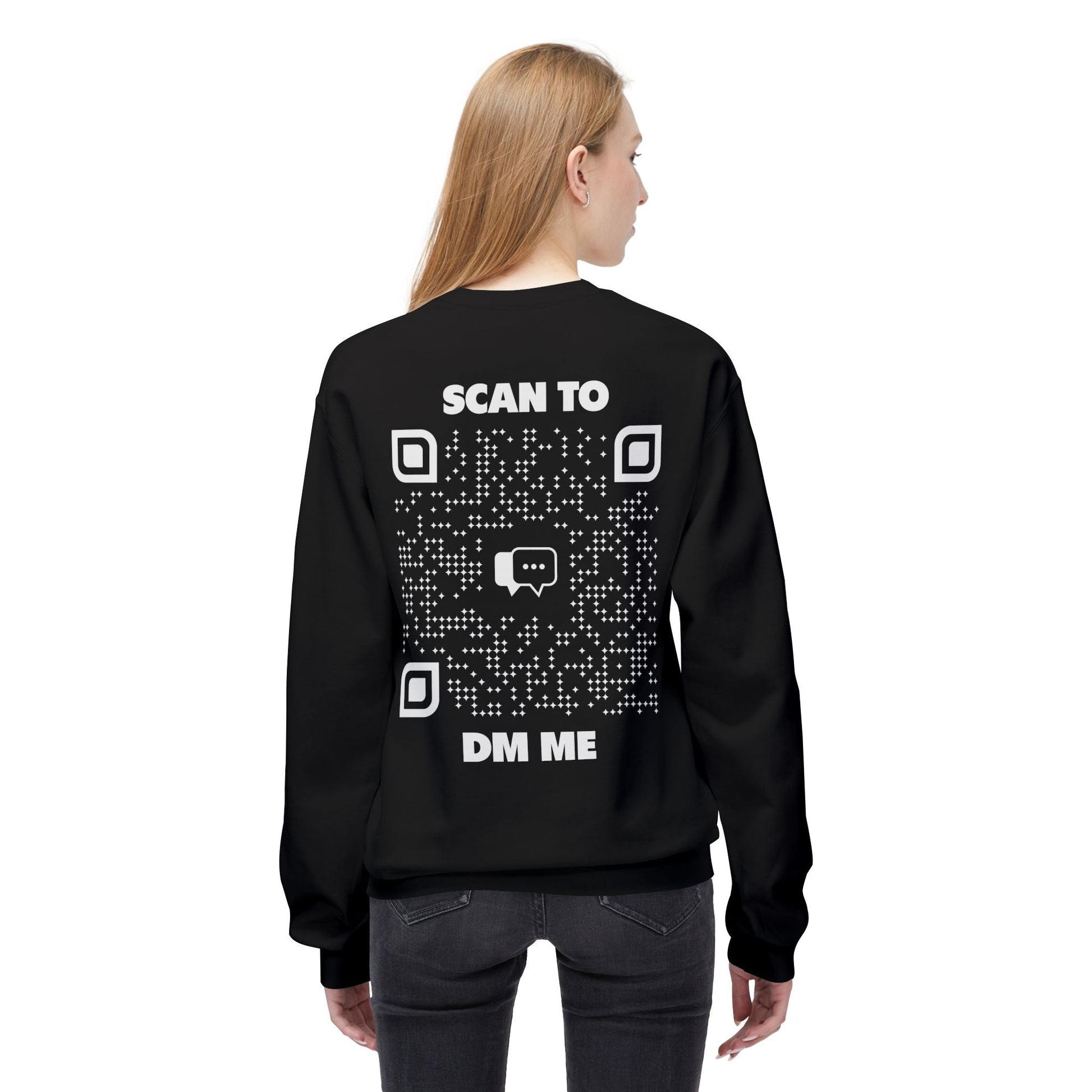 Dating – Sweatshirt – Scan to DM Me - QR NATION