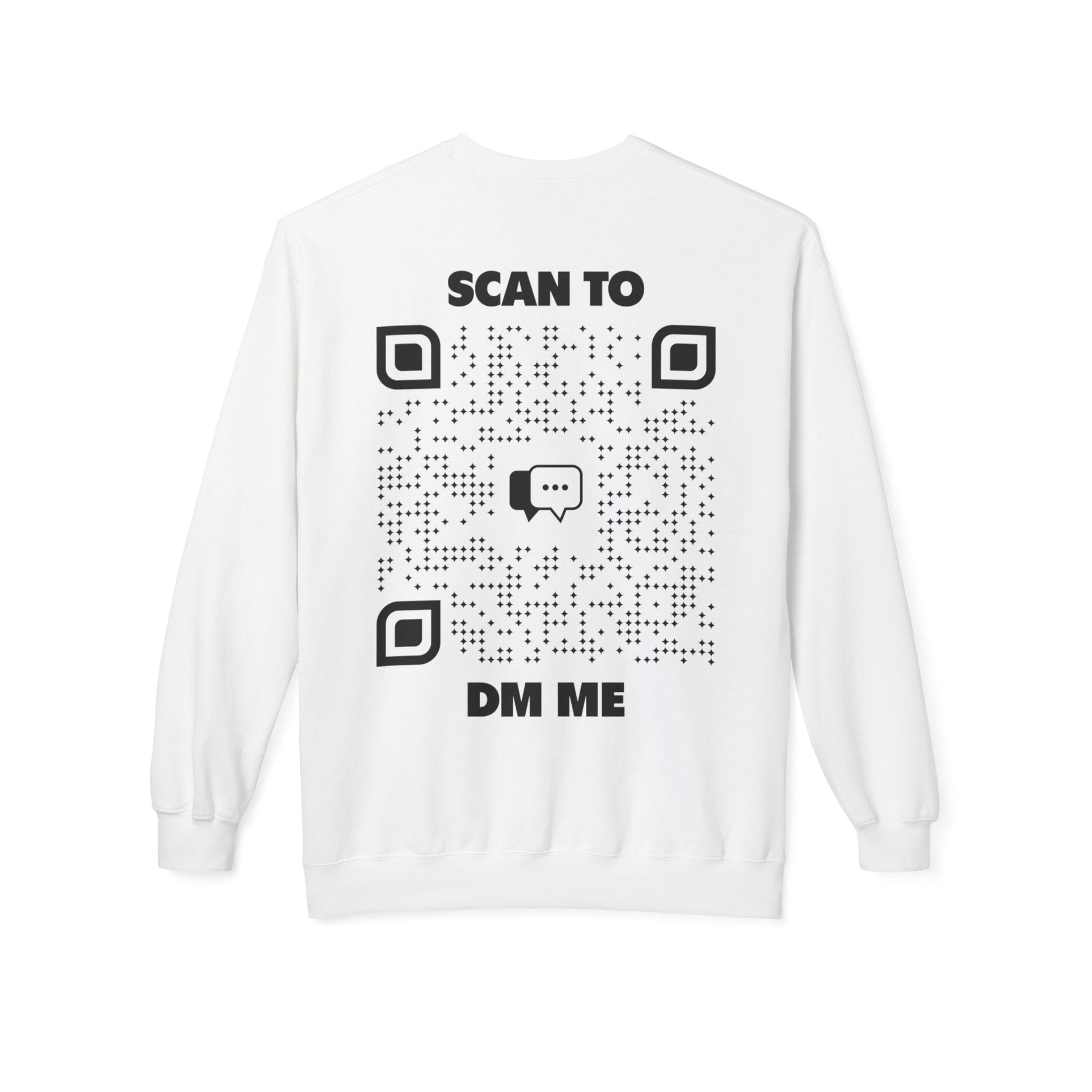 Dating – Sweatshirt – Scan to DM Me - QR NATION