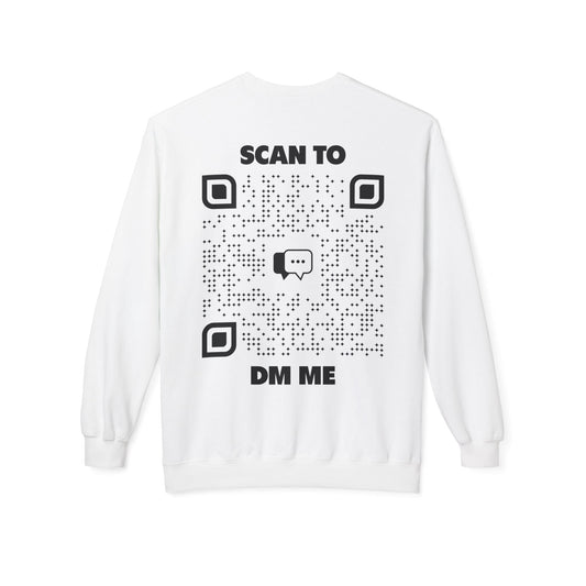 Dating – Sweatshirt – Scan to DM Me - QR NATION
