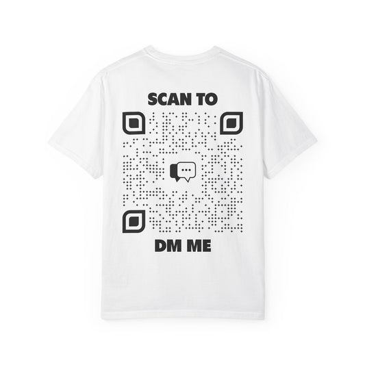 Dating – T-shirt – Scan to DM Me - QR NATION