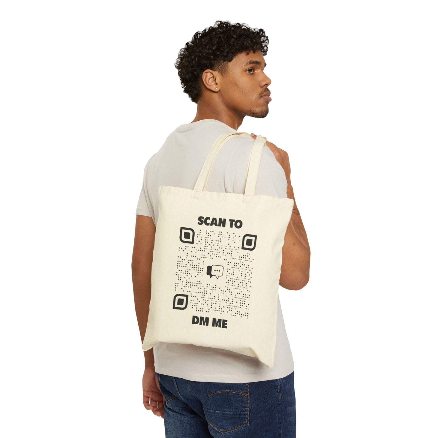 Dating – Tote Bag – Scan to DM Me - QR NATION