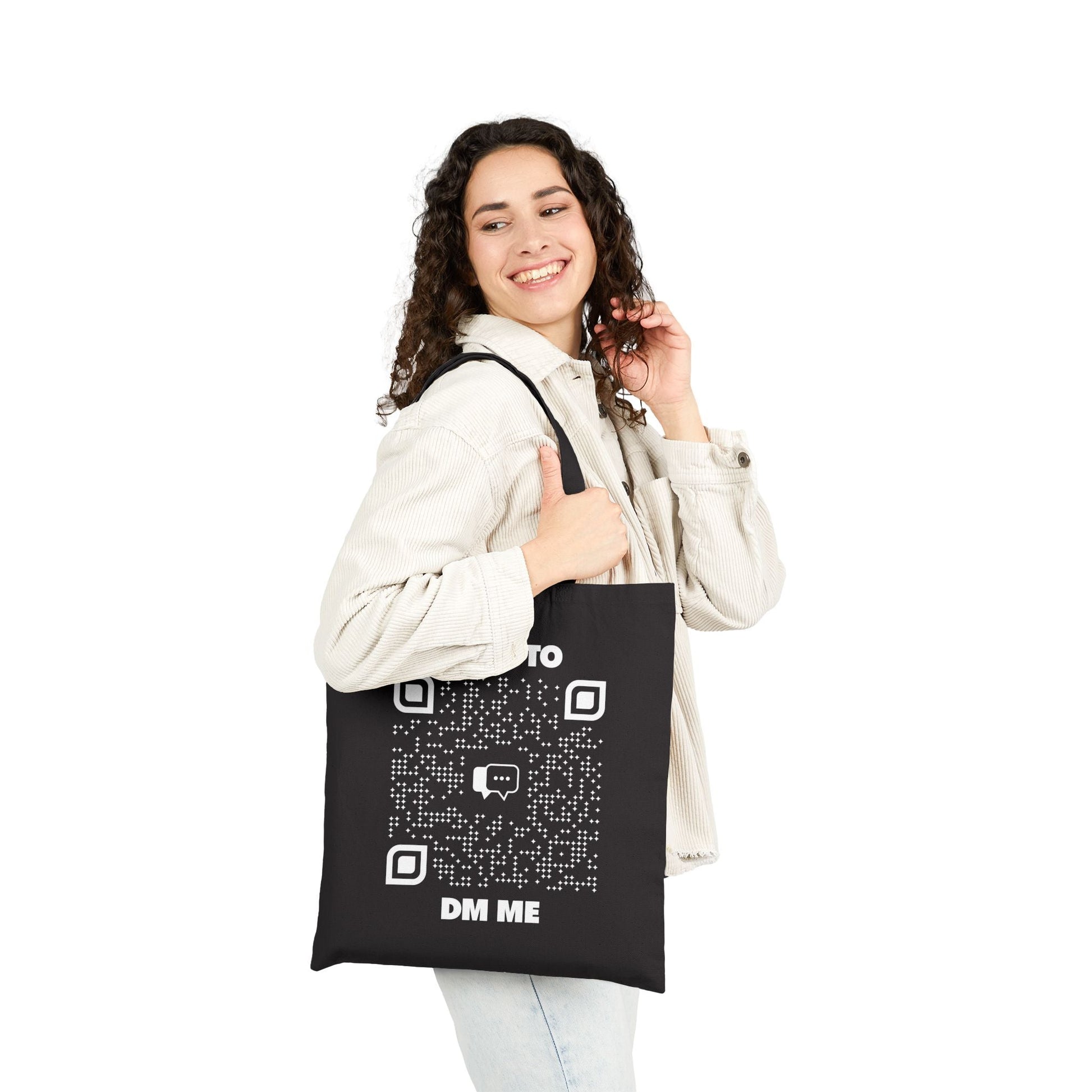 Dating – Tote Bag – Scan to DM Me - QR NATION
