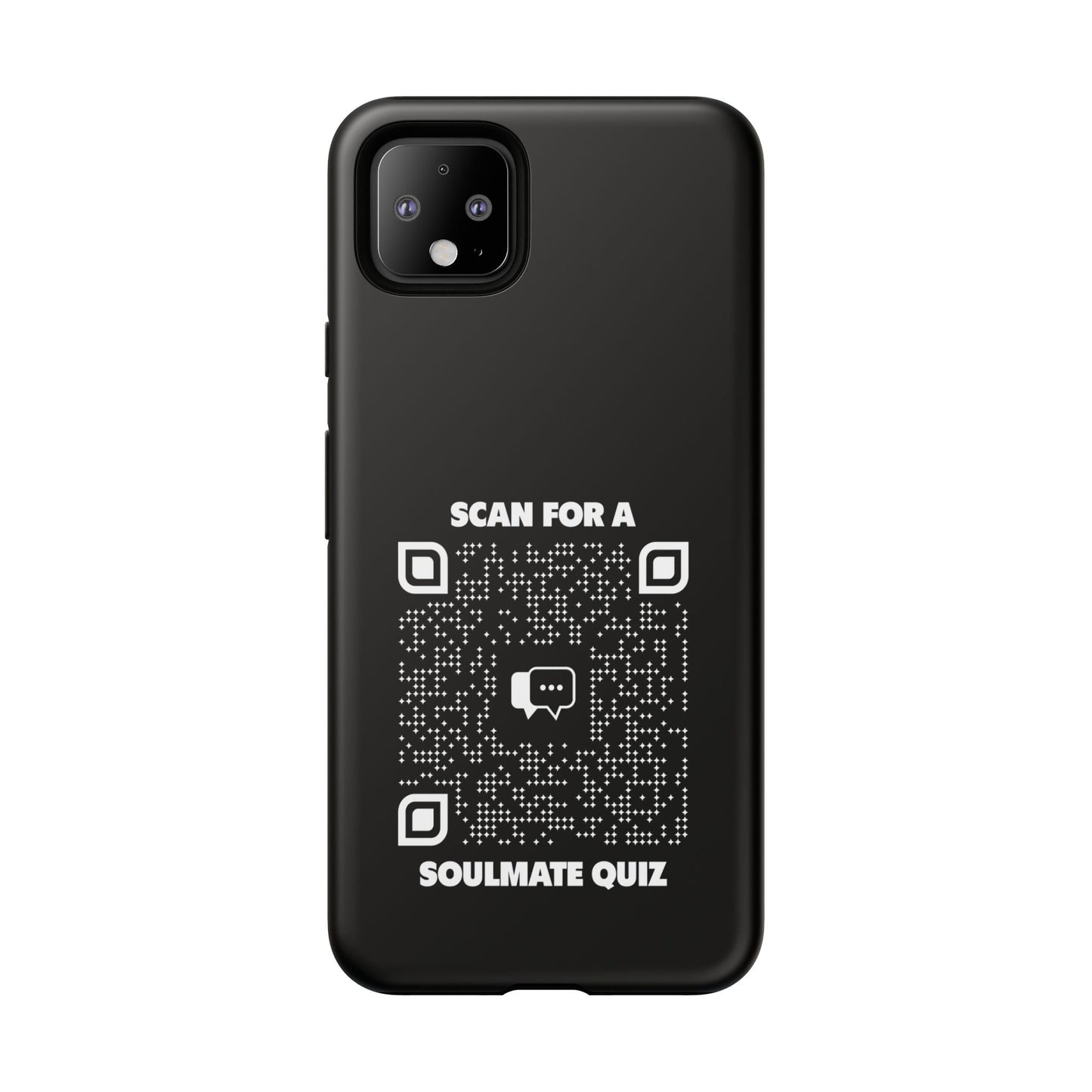 Dating – Tough Case – Black – Scan for a Soulmate Quiz - QR NATION