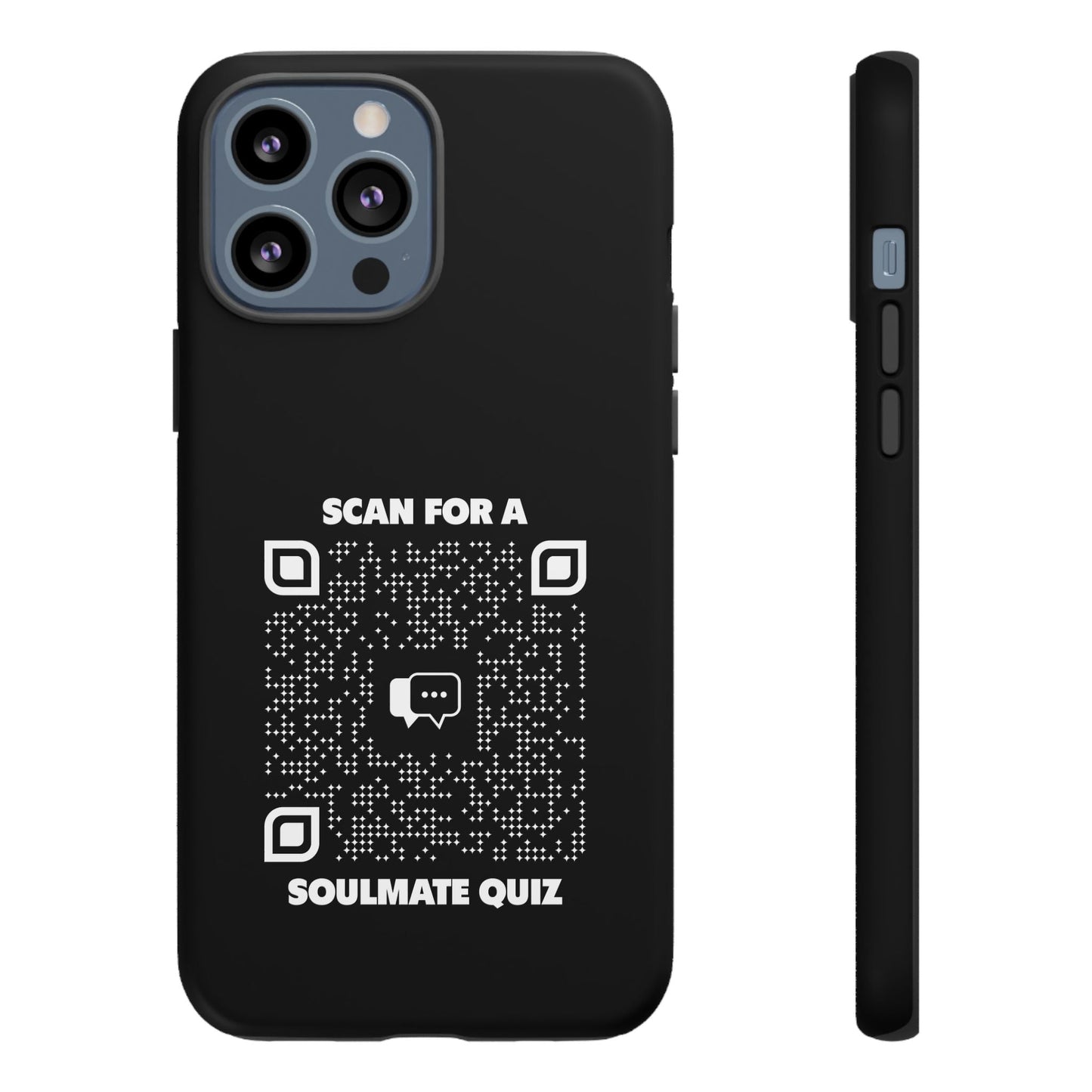 Dating – Tough Case – Black – Scan for a Soulmate Quiz - QR NATION