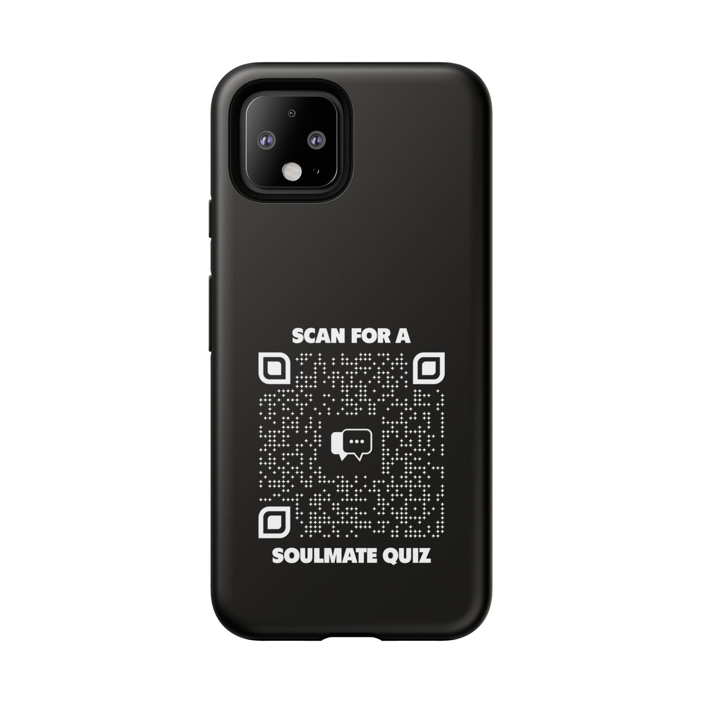 Dating – Tough Case – Black – Scan for a Soulmate Quiz - QR NATION