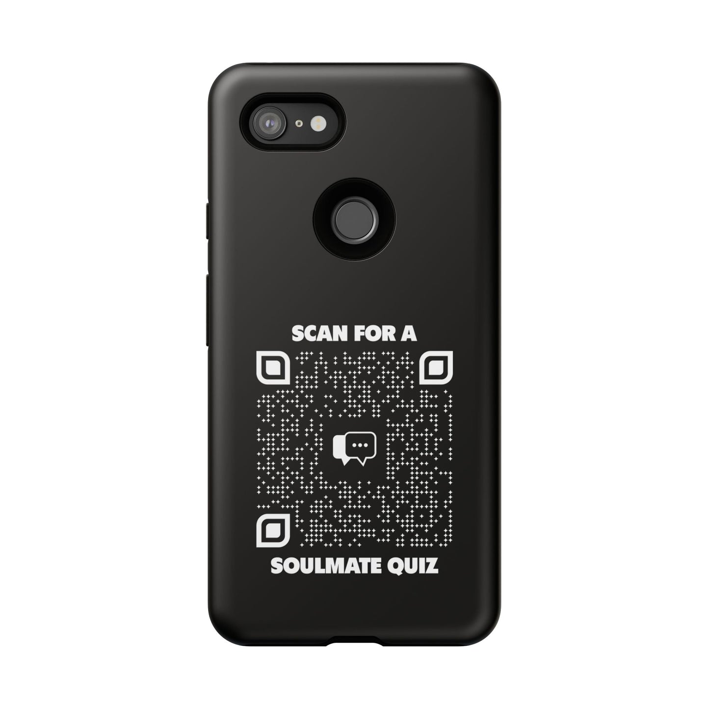 Dating – Tough Case – Black – Scan for a Soulmate Quiz - QR NATION