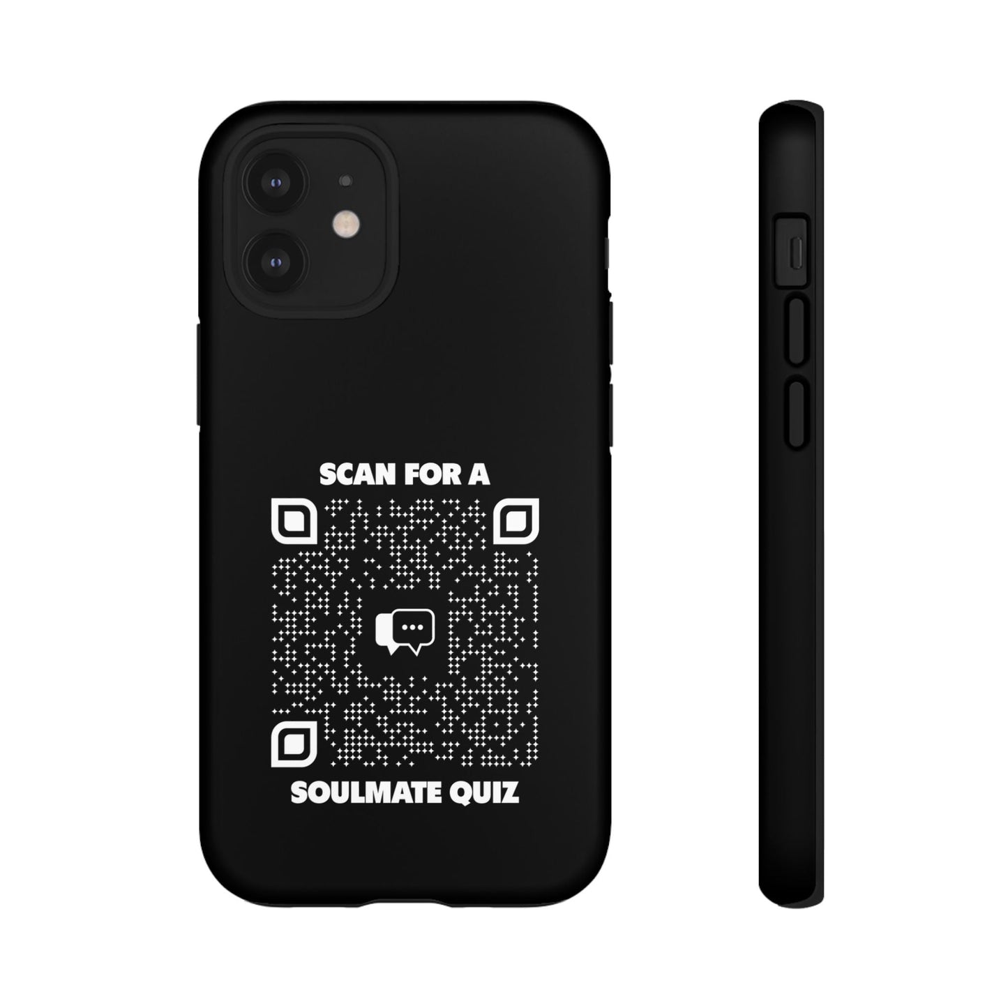Dating – Tough Case – Black – Scan for a Soulmate Quiz - QR NATION