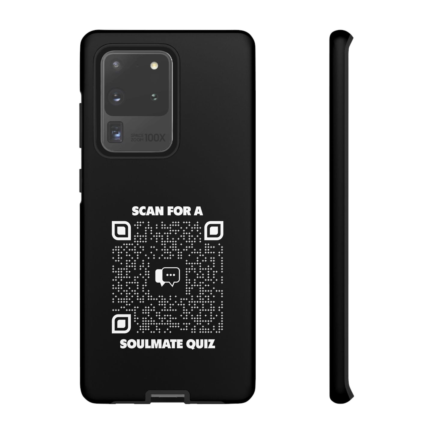 Dating – Tough Case – Black – Scan for a Soulmate Quiz - QR NATION