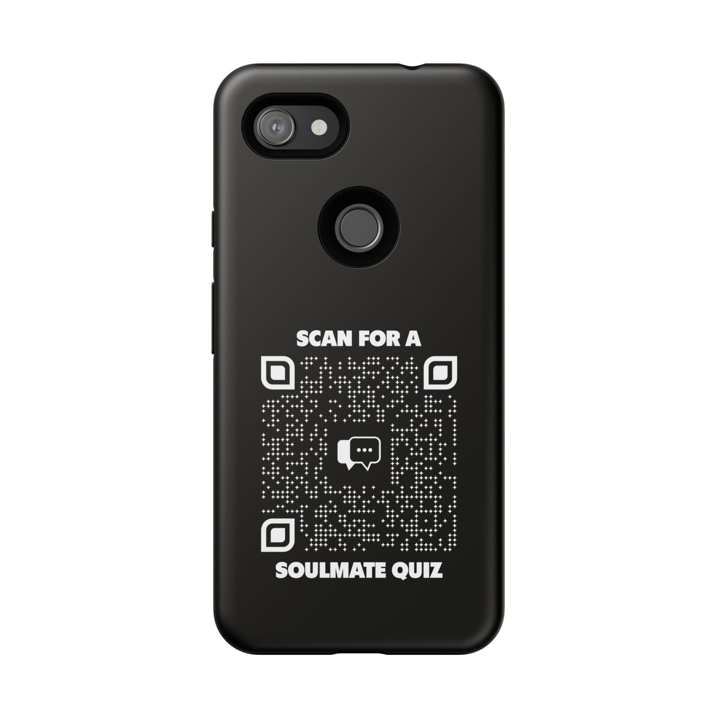 Dating – Tough Case – Black – Scan for a Soulmate Quiz - QR NATION