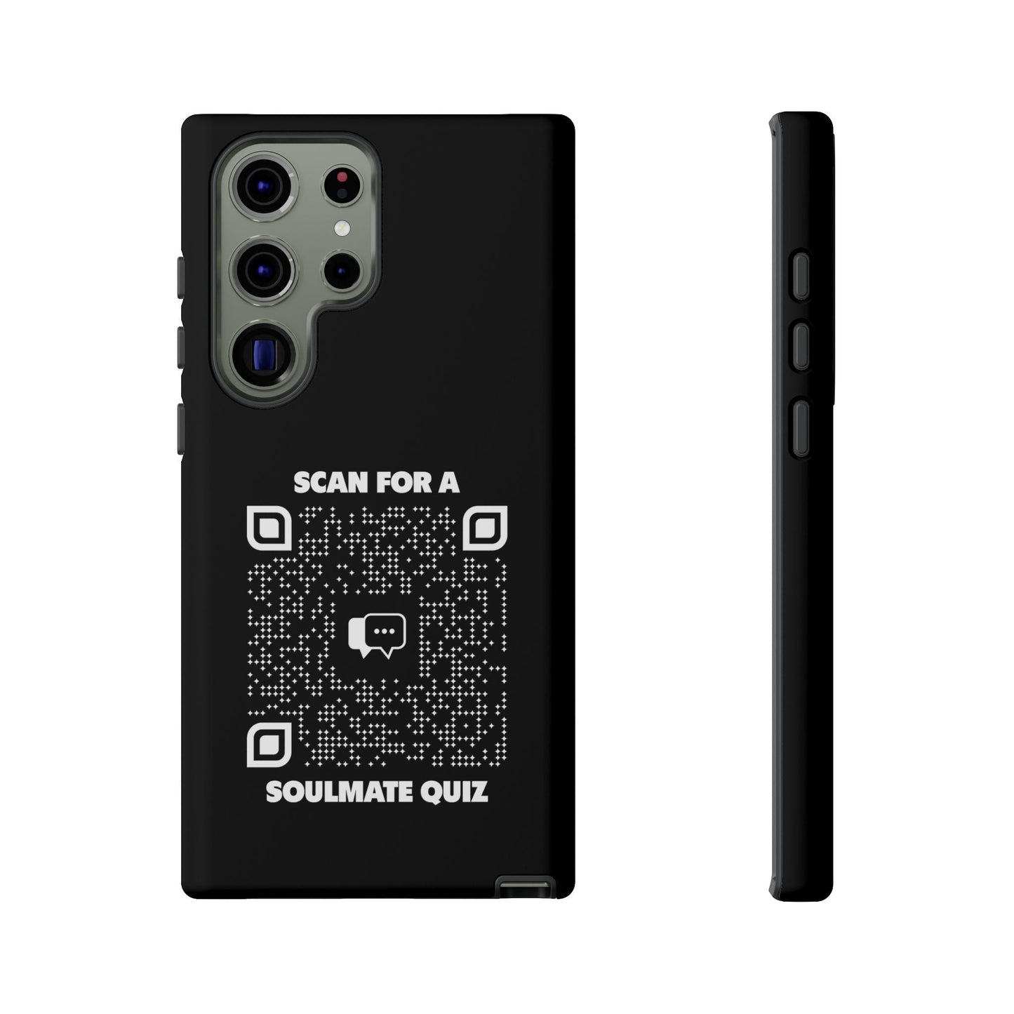 Dating – Tough Case – Black – Scan for a Soulmate Quiz - QR NATION