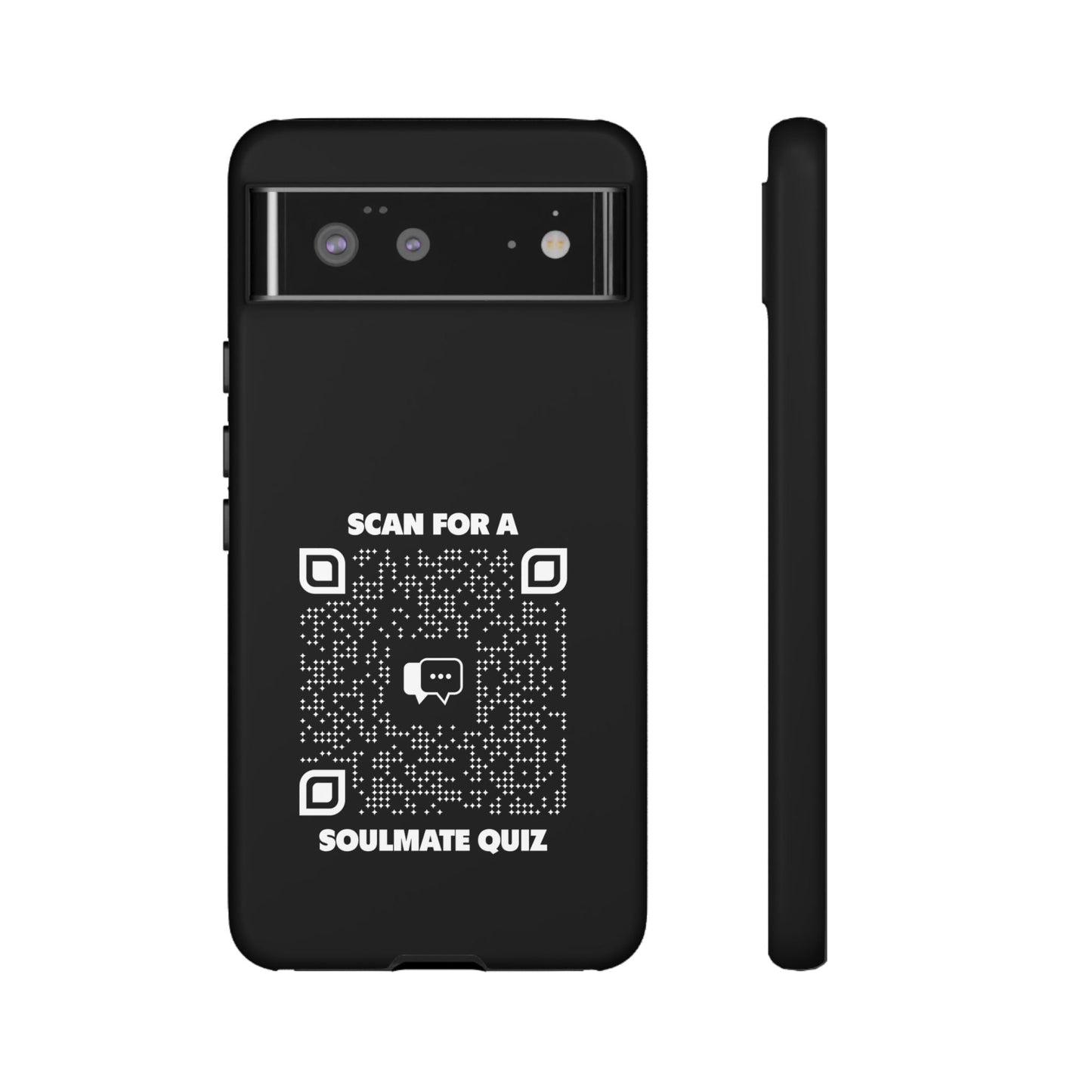 Dating – Tough Case – Black – Scan for a Soulmate Quiz - QR NATION