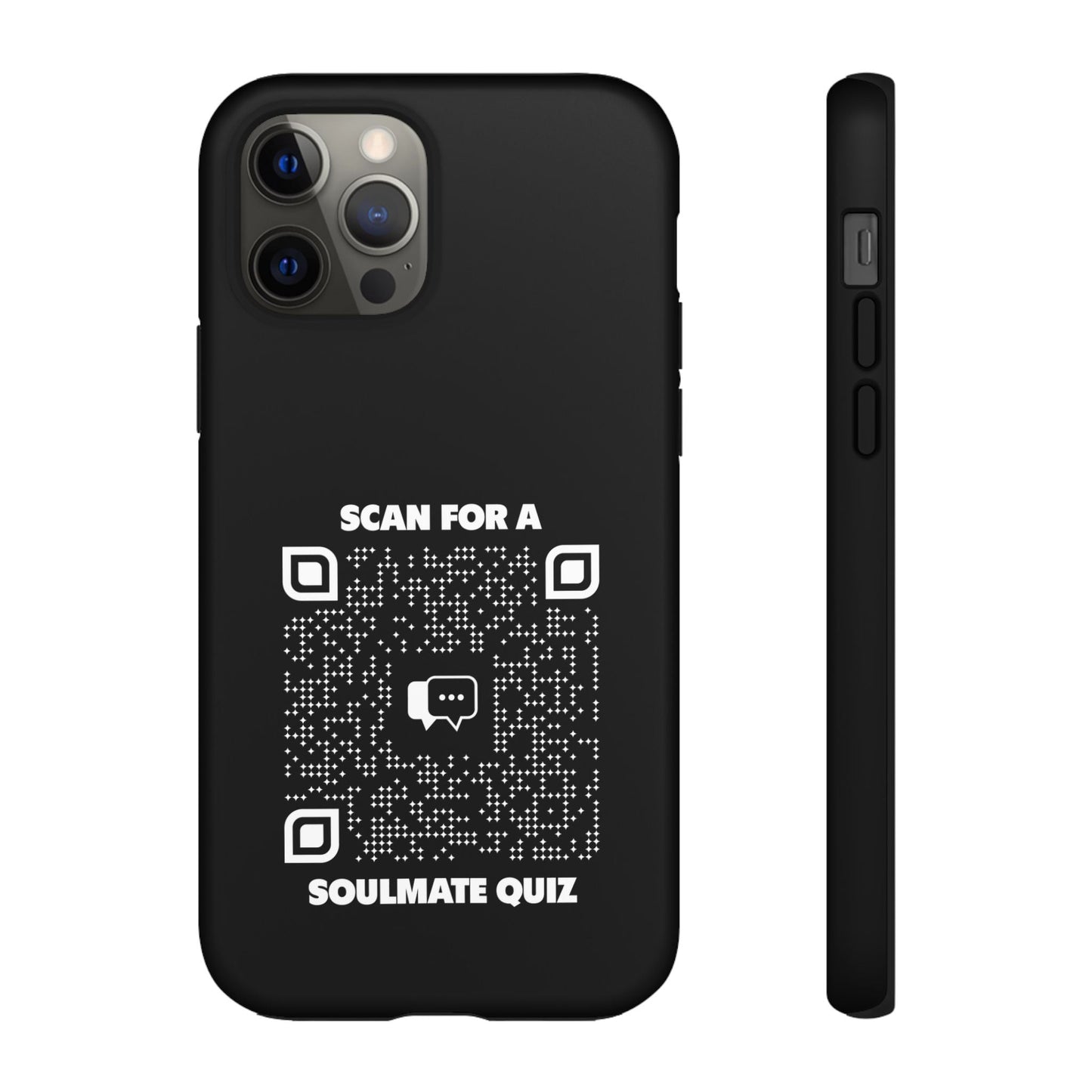 Dating – Tough Case – Black – Scan for a Soulmate Quiz - QR NATION