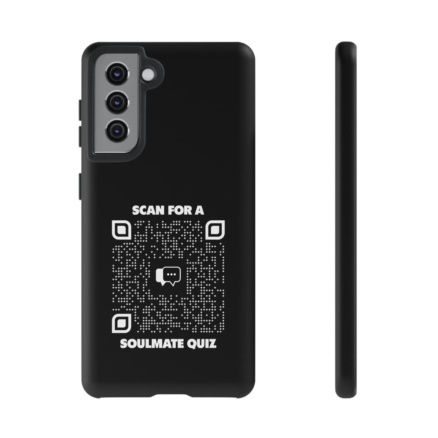 Dating – Tough Case – Black – Scan for a Soulmate Quiz - QR NATION