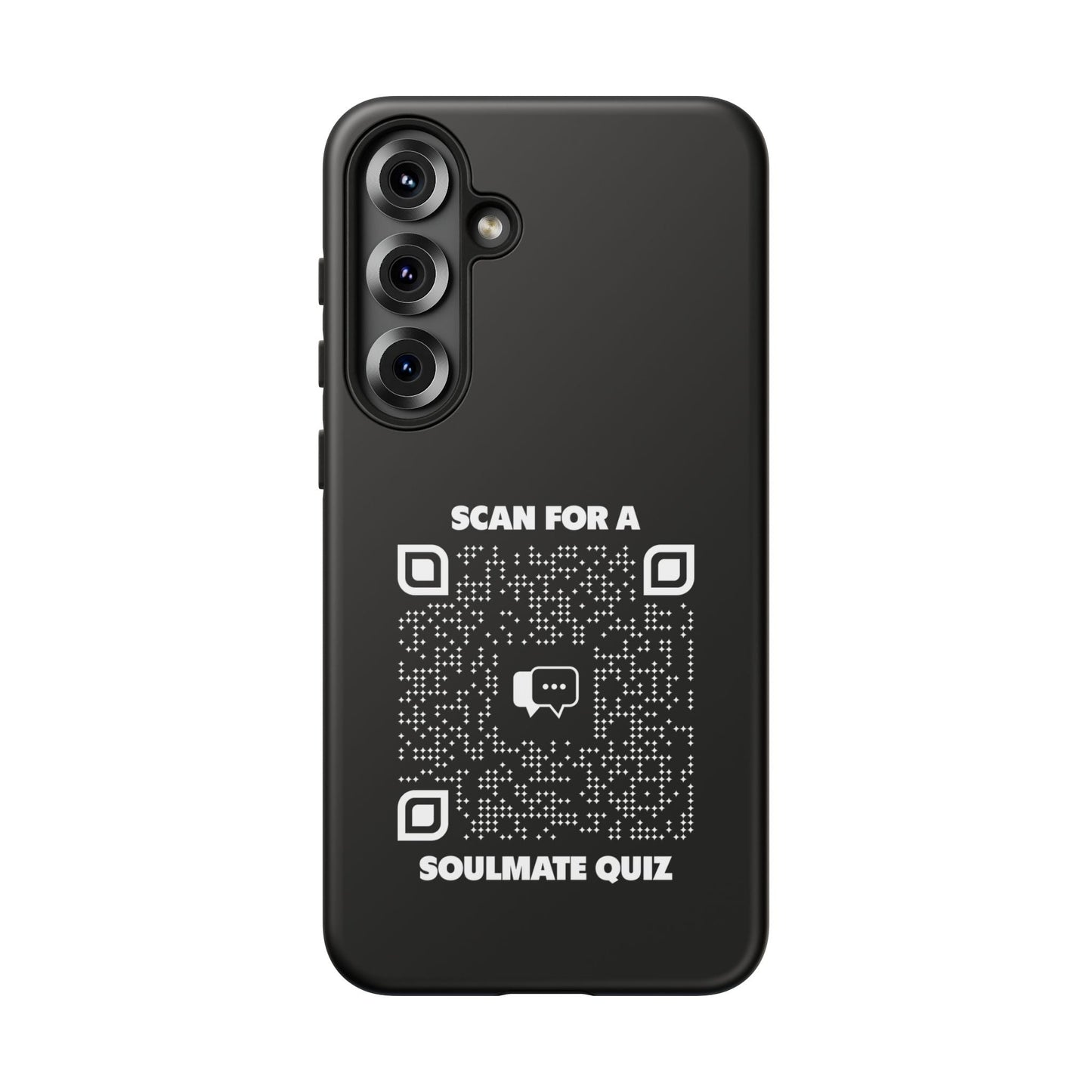 Dating – Tough Case – Black – Scan for a Soulmate Quiz - QR NATION