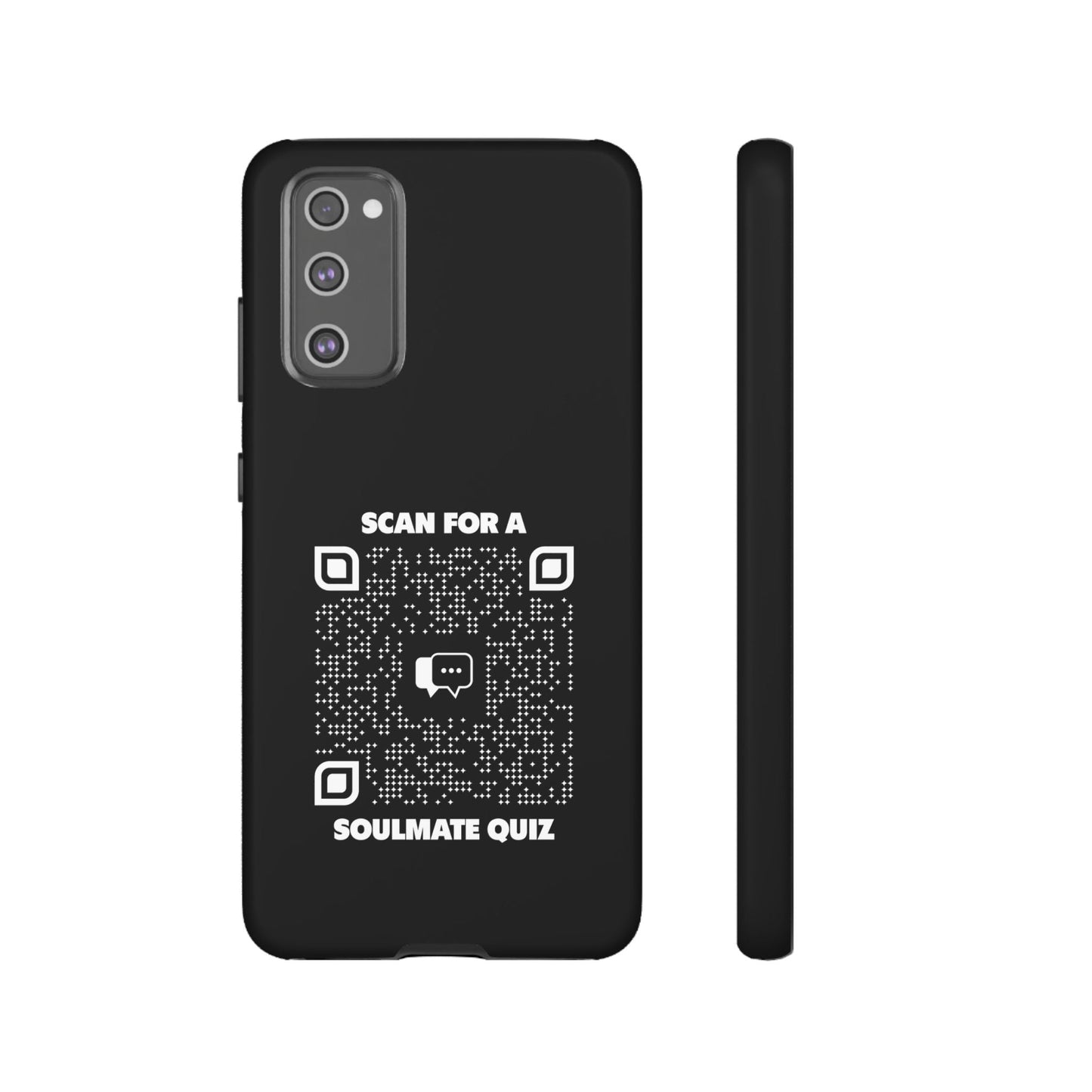 Dating – Tough Case – Black – Scan for a Soulmate Quiz - QR NATION
