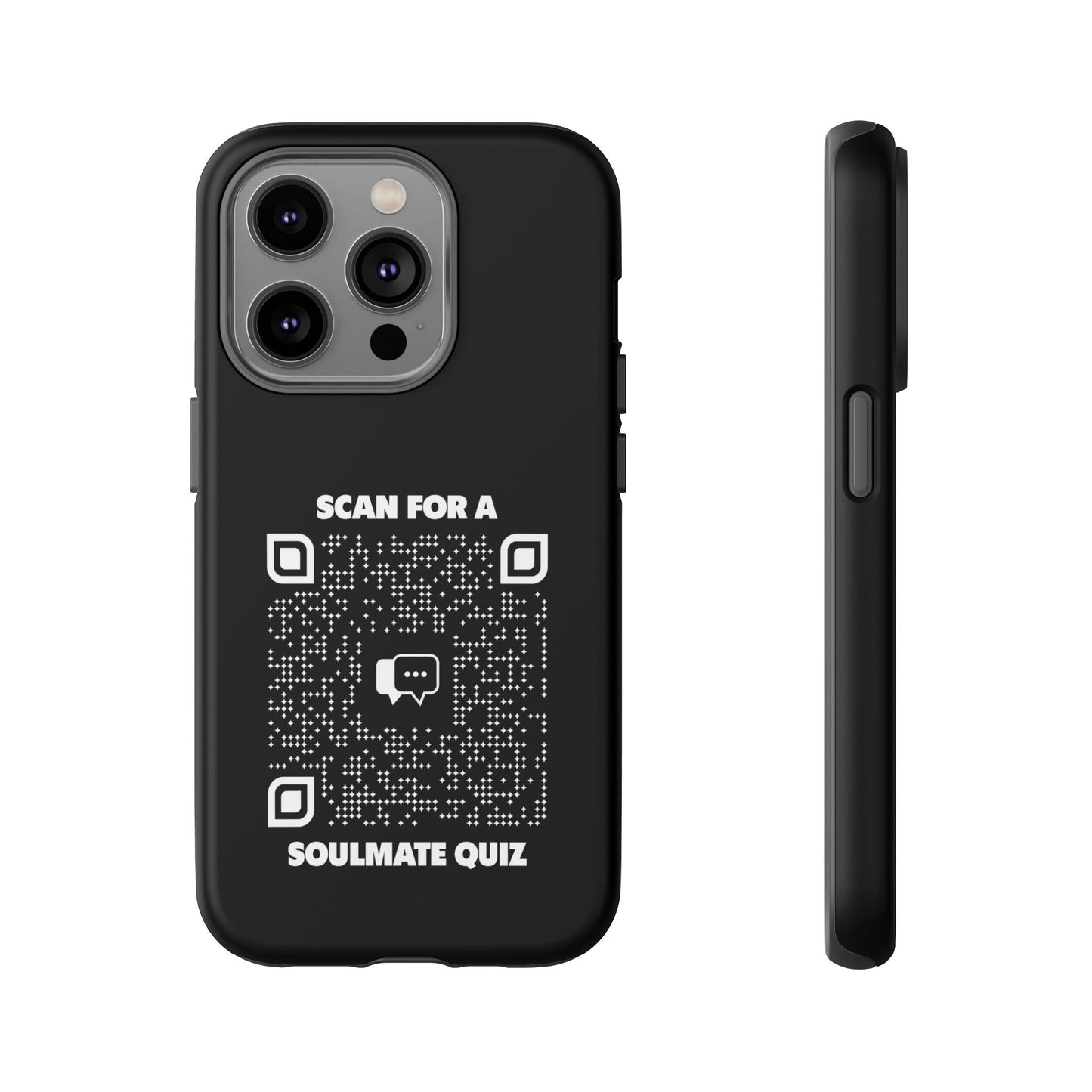 Dating – Tough Case – Black – Scan for a Soulmate Quiz - QR NATION