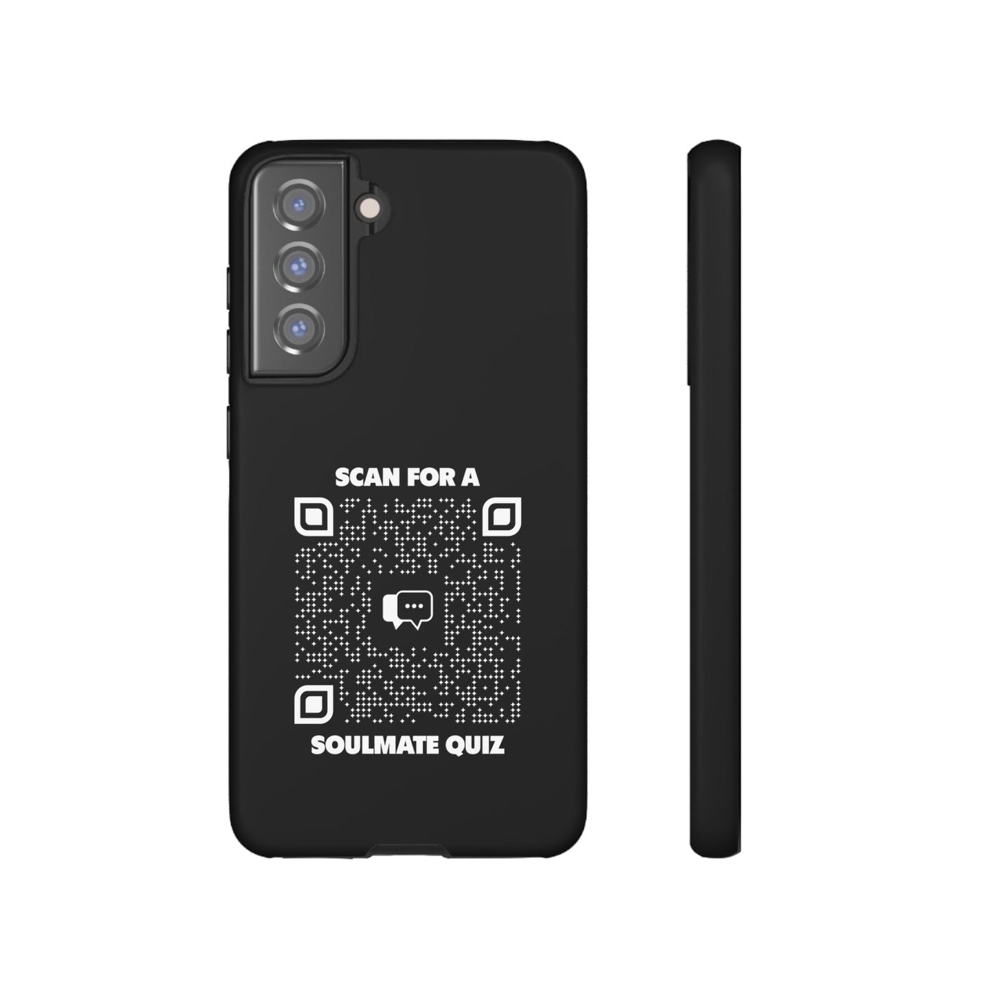 Dating – Tough Case – Black – Scan for a Soulmate Quiz - QR NATION