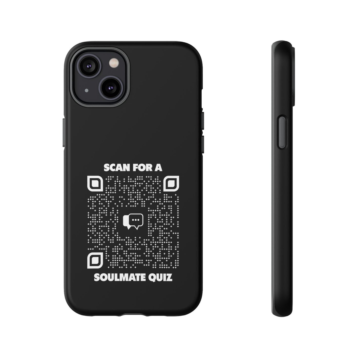 Dating – Tough Case – Black – Scan for a Soulmate Quiz - QR NATION