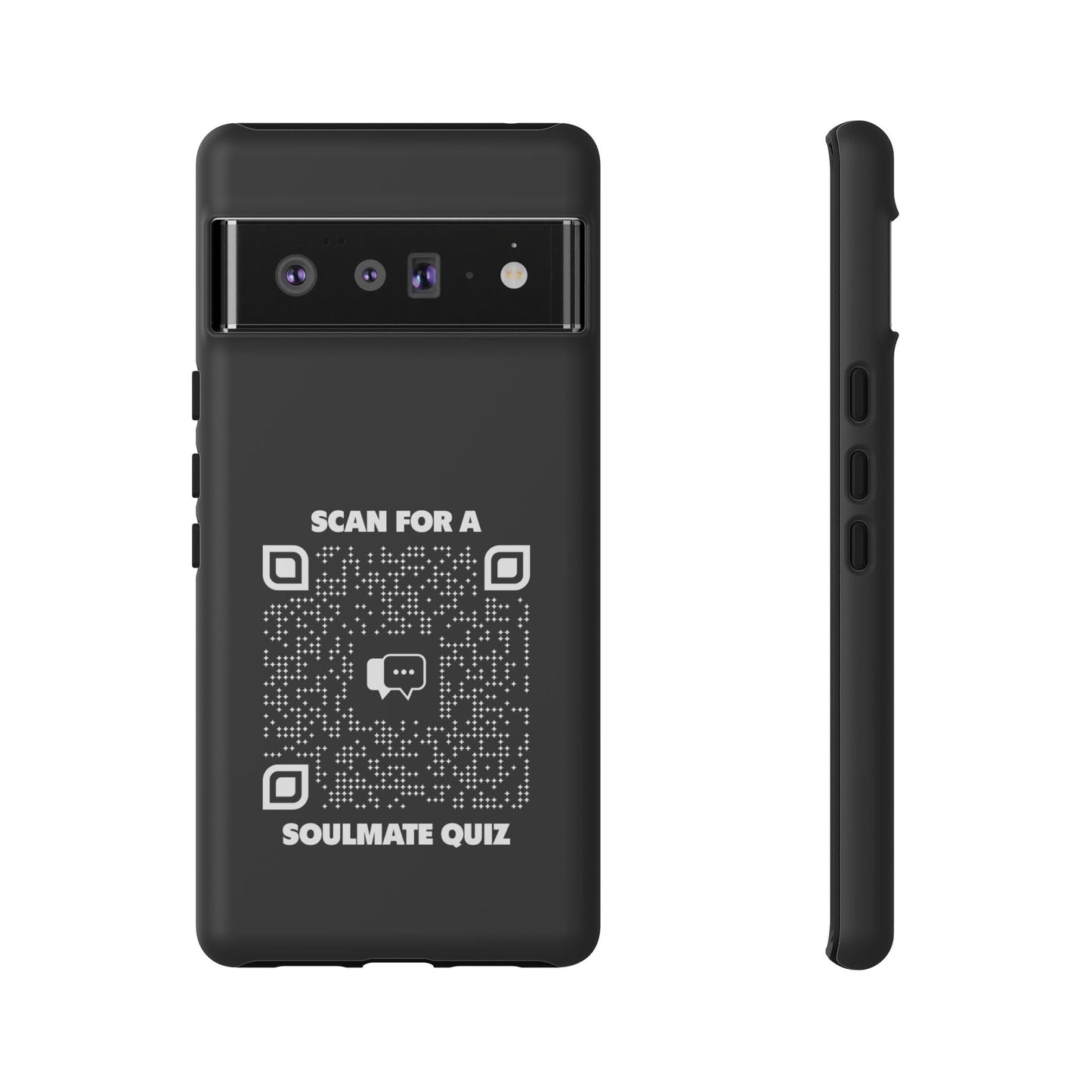 Dating – Tough Case – Black – Scan for a Soulmate Quiz - QR NATION
