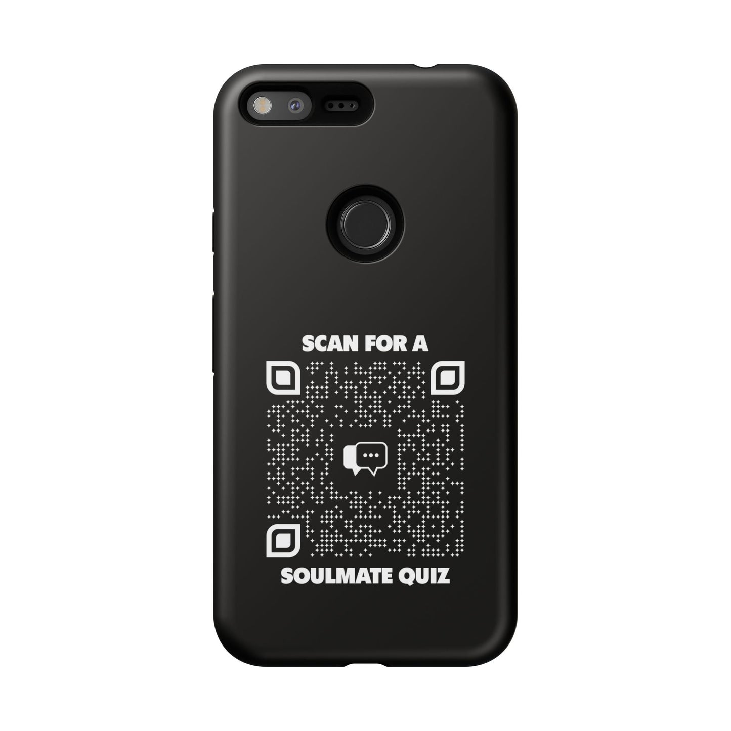 Dating – Tough Case – Black – Scan for a Soulmate Quiz - QR NATION