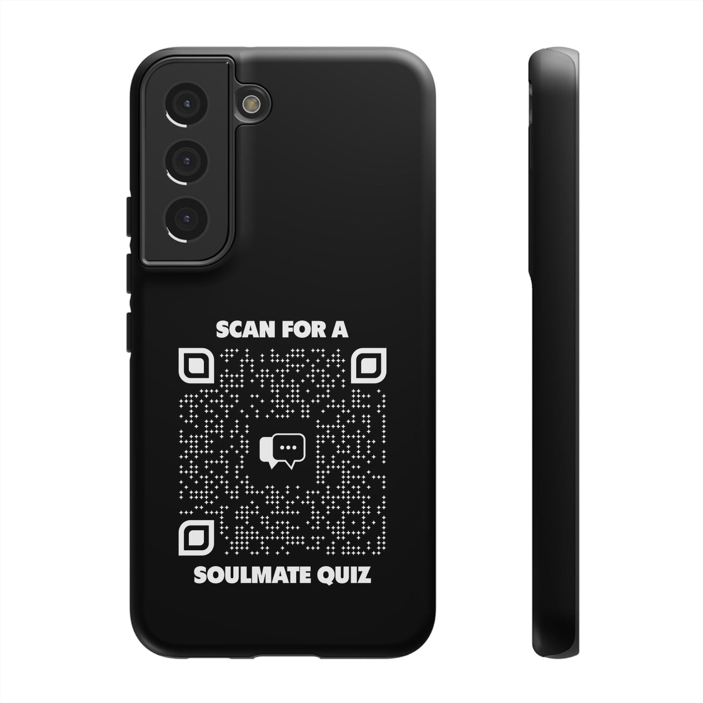 Dating – Tough Case – Black – Scan for a Soulmate Quiz - QR NATION