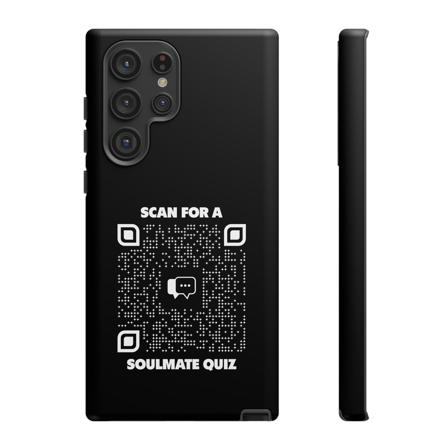 Dating – Tough Case – Black – Scan for a Soulmate Quiz - QR NATION