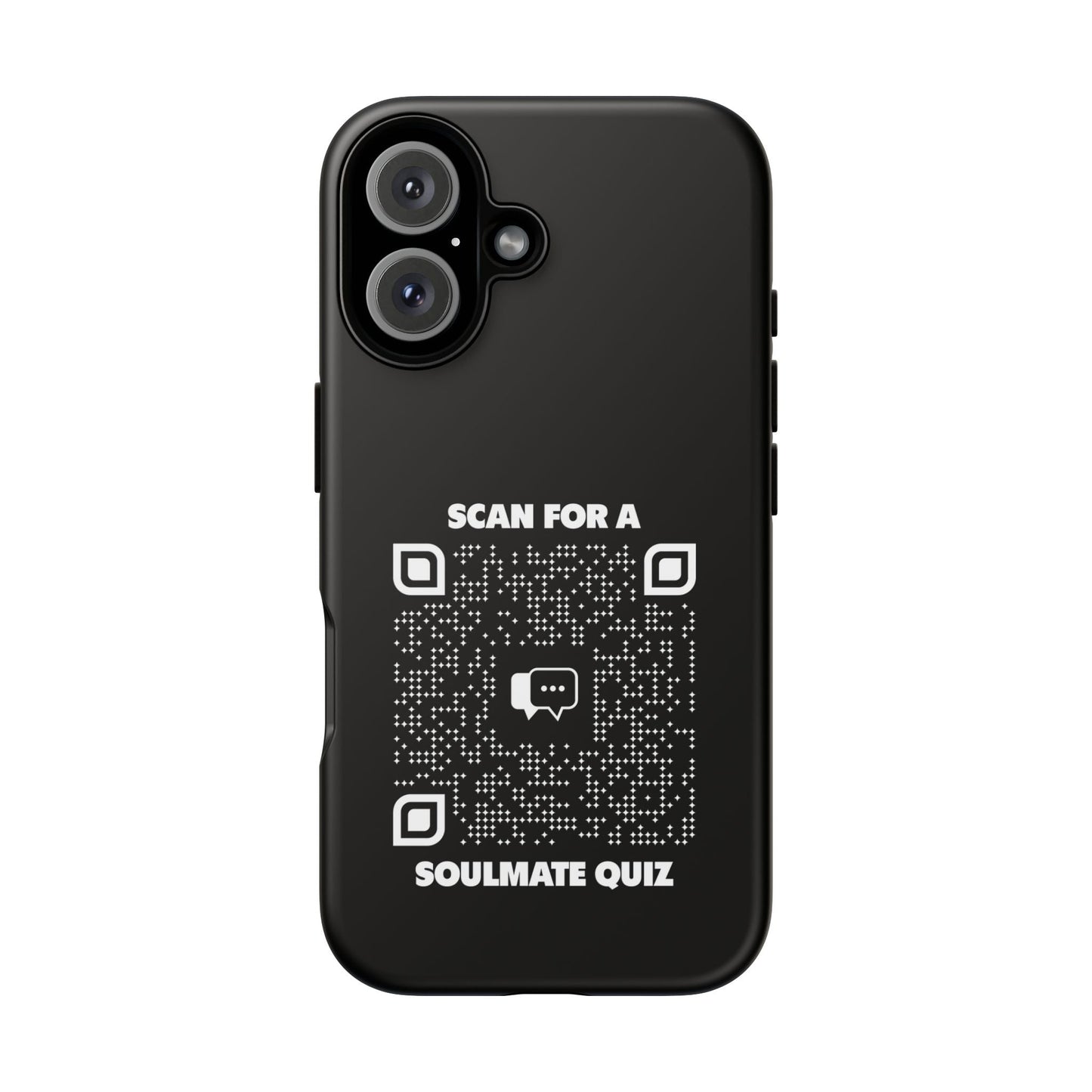 Dating – Tough Case – Black – Scan for a Soulmate Quiz - QR NATION