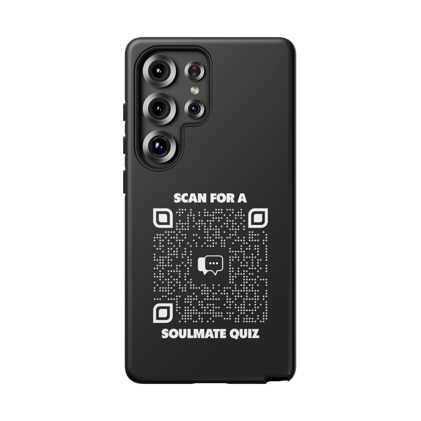 Dating – Tough Case – Black – Scan for a Soulmate Quiz - QR NATION