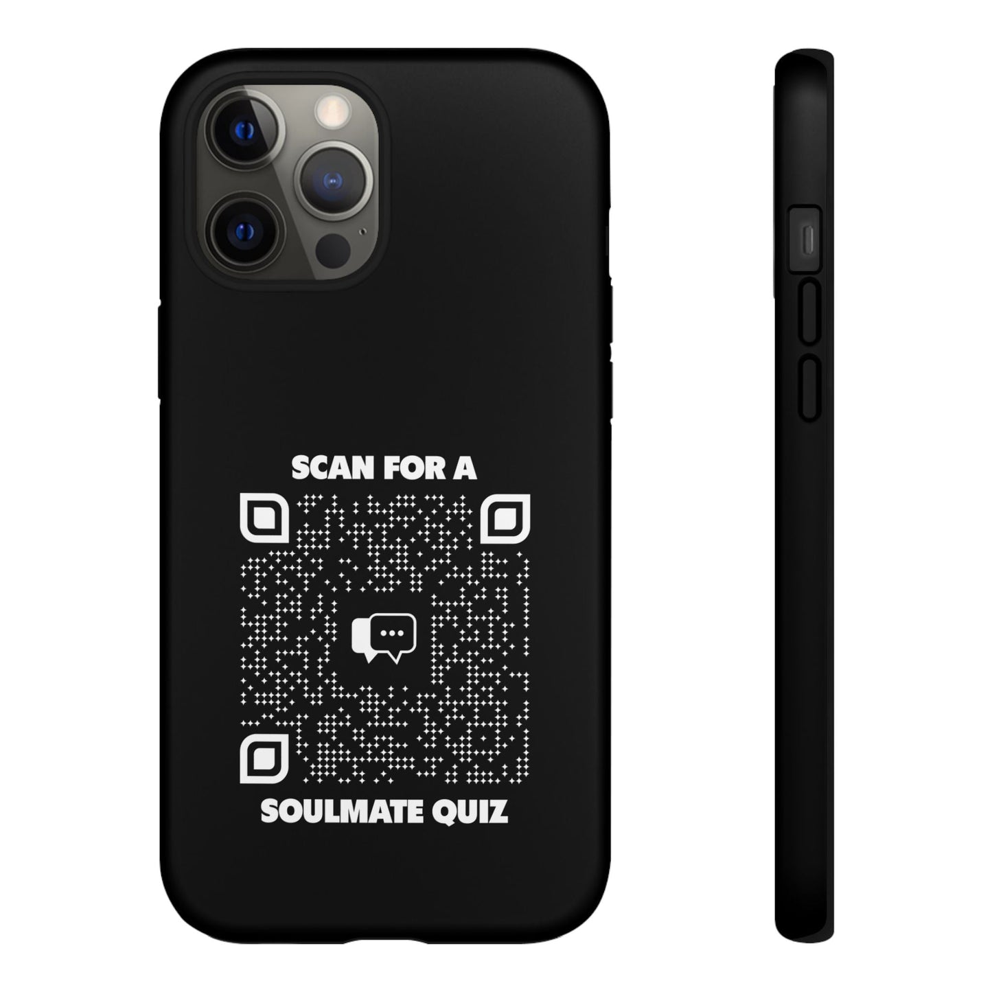 Dating – Tough Case – Black – Scan for a Soulmate Quiz - QR NATION