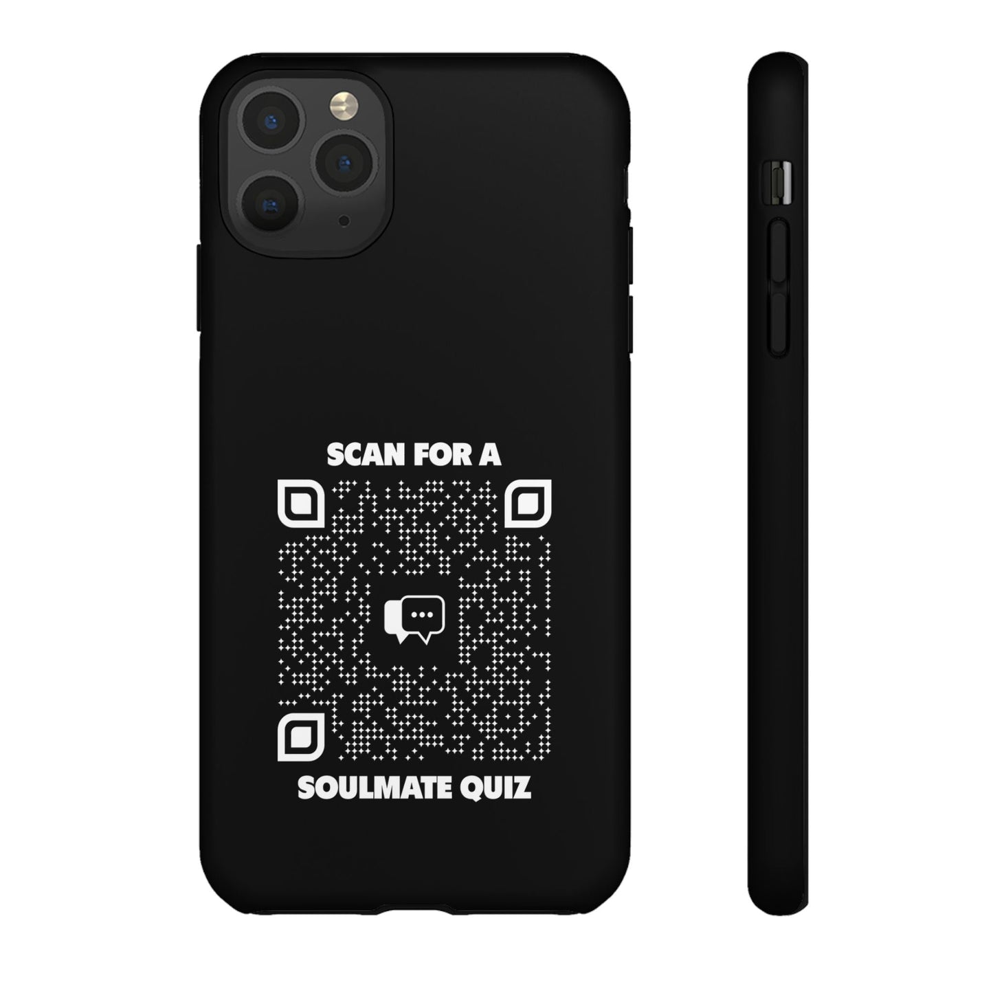 Dating – Tough Case – Black – Scan for a Soulmate Quiz - QR NATION