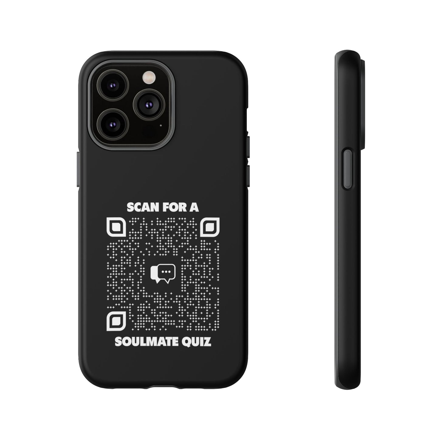 Dating – Tough Case – Black – Scan for a Soulmate Quiz - QR NATION